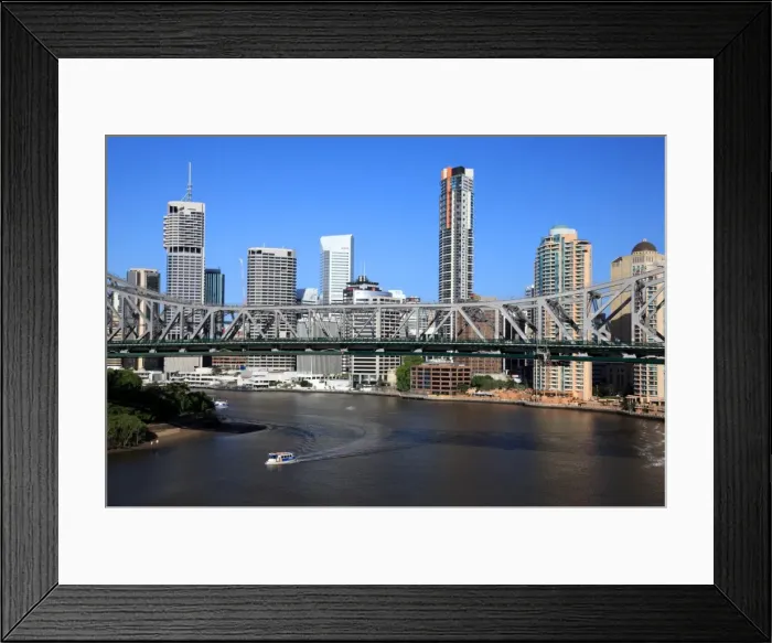 Framed Print : Story Bridge against Brisbane Skyline, Australia Framed Print : Story Bridge against Brisbane Skyline, Australia