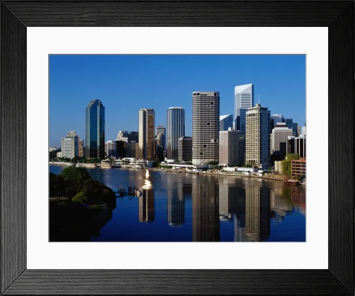 Framed Print : Brisbane Skyline Framed Print : Brisbane Skyline