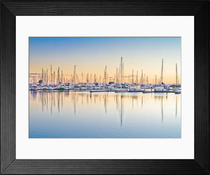 Framed Print : Moreton Bay Marina Framed Print : Moreton Bay Marina
