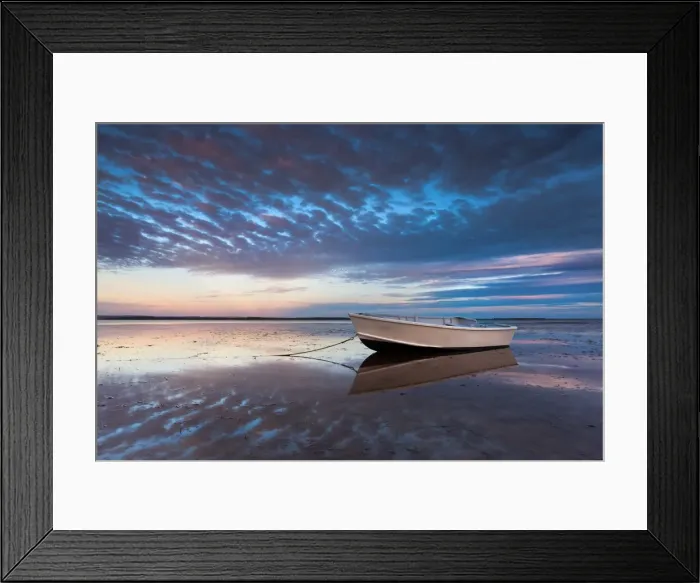 Framed Print : Lone boat at dusk Framed Print : Lone boat at dusk