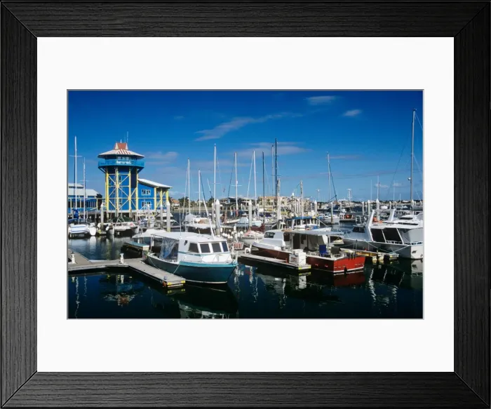 Framed Print : Small boats in a harbour Framed Print : Small boats in a harbour
