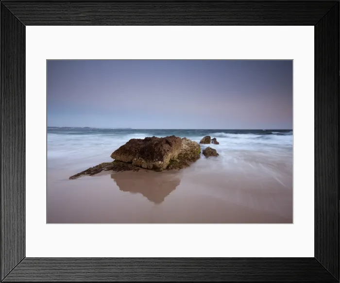 Framed Print : Rock on sand