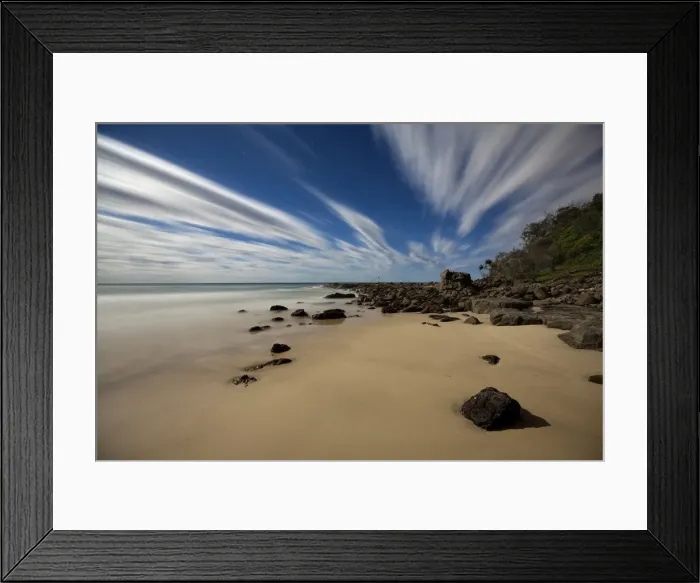 Framed Print : Empty beach
