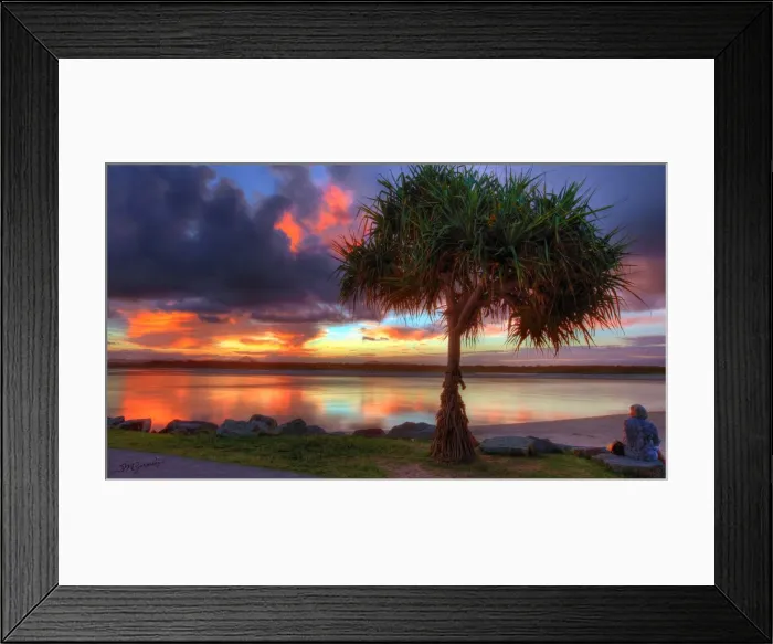 Framed Print : Reflection of sunset Framed Print : Reflection of sunset