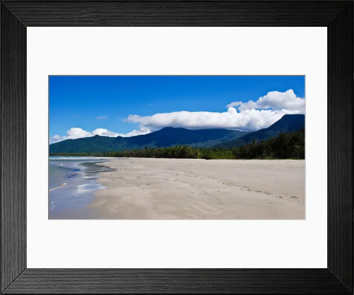 Framed Print : The wild and desert beach of Cape Tribulation