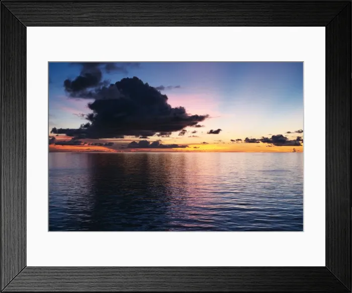 Framed Print : Sunset at Sea Framed Print : Sunset at Sea