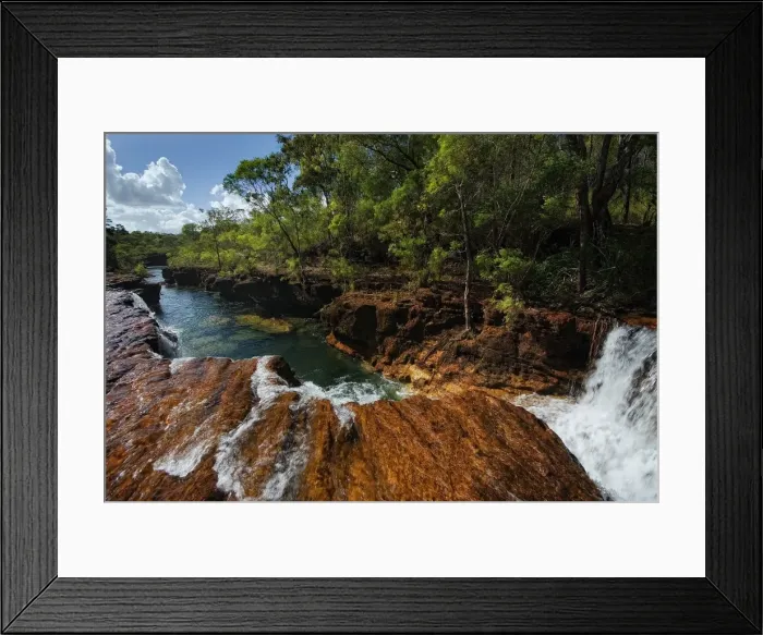 Framed Print : Elliott Falls Cape York QLD