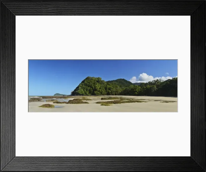 Framed Print : Great Barrier Reef meets rainforest
