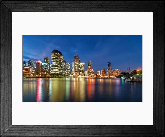 Framed Print : Brisbane skyline Framed Print : Brisbane skyline
