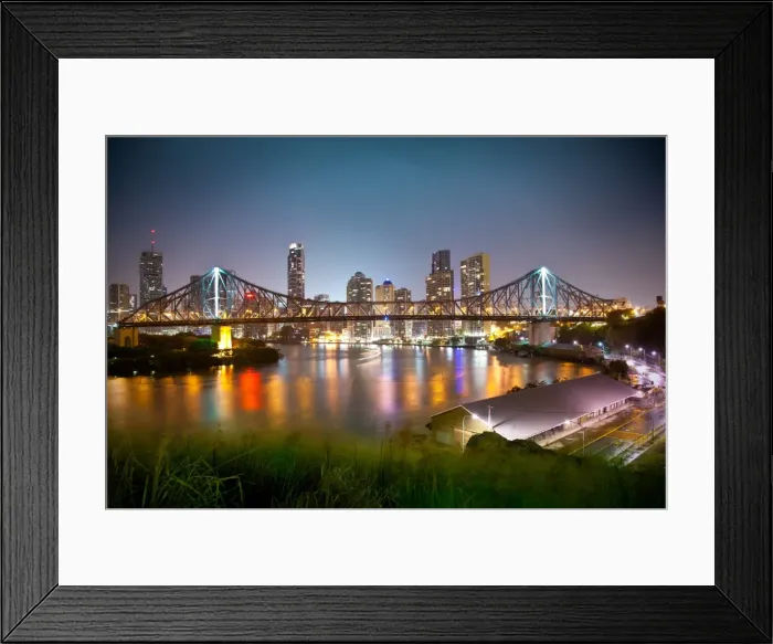 Framed Print : View of Story Bridge, Brisbane