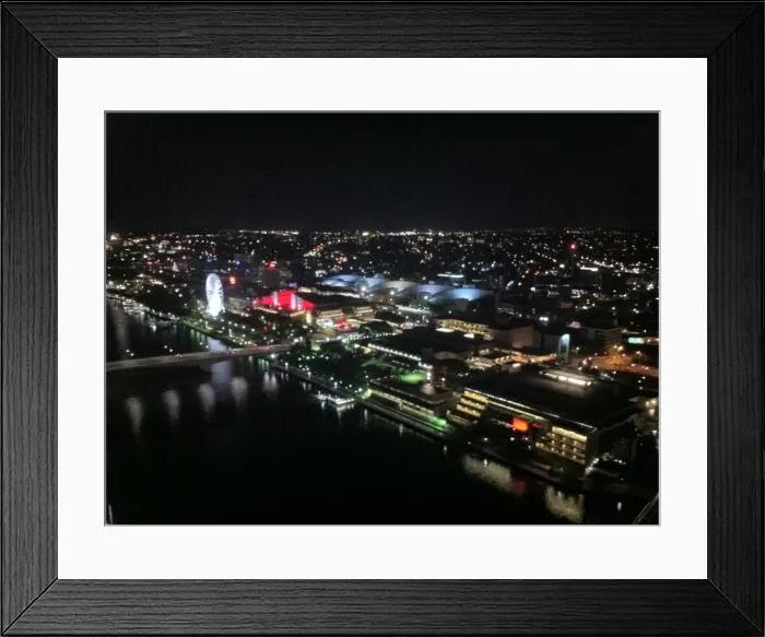 Framed Print : Bright Lights, Big City