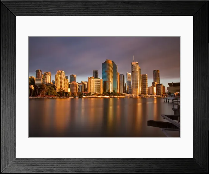 Framed Print : Brisbane city