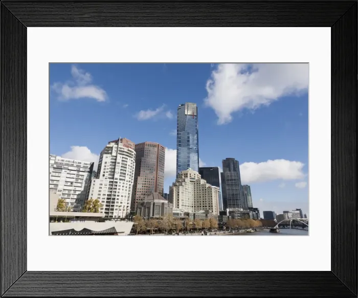 Framed Print : Southbank promenade. Melbourne. Austraila