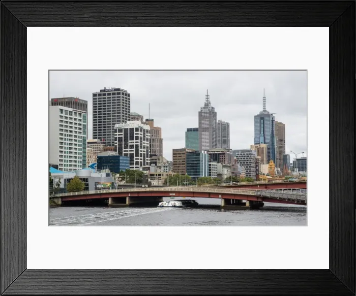 Framed Print : Capitols. River Yarra in Melbourne, Victoria, Australia Framed Print : Capitols. River Yarra in Melbourne, Victoria, Australia