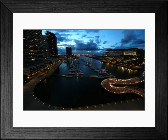 Framed Print : Yarras Edge Marina Yarra River Docklands Framed Print : Yarras Edge Marina Yarra River Docklands