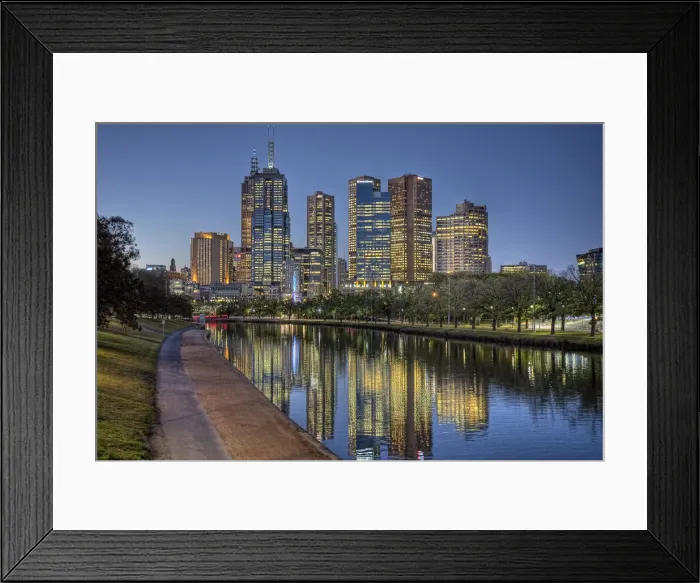 Framed Print : Melbourne at dusk Framed Print : Melbourne at dusk
