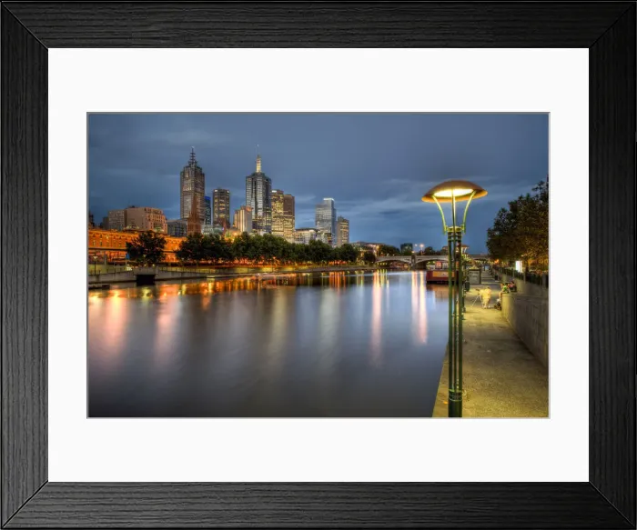 Framed Print : Yarra River and skyline Framed Print : Yarra River and skyline