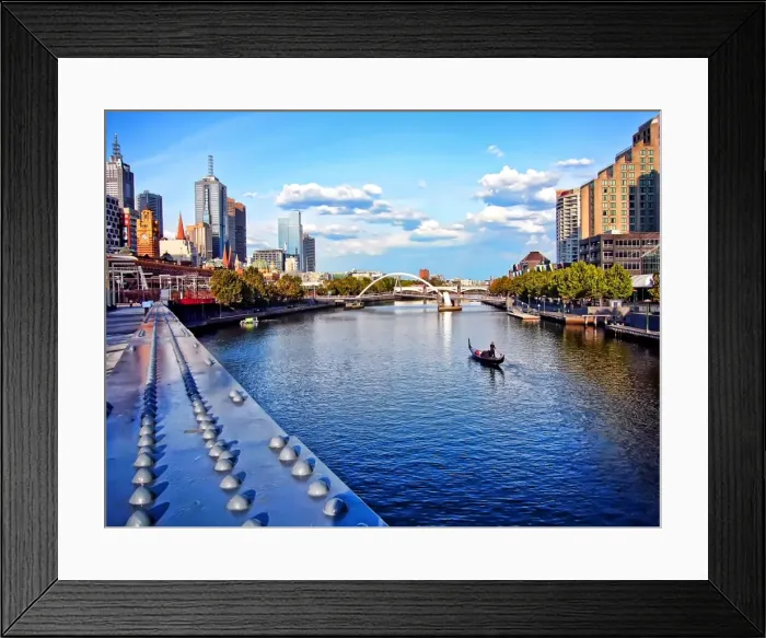 Framed Print : Gondola on Yarra, Melbourne Framed Print : Gondola on Yarra, Melbourne