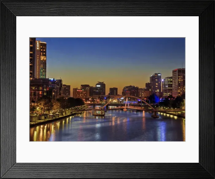 Framed Print : River with skyline Framed Print : River with skyline