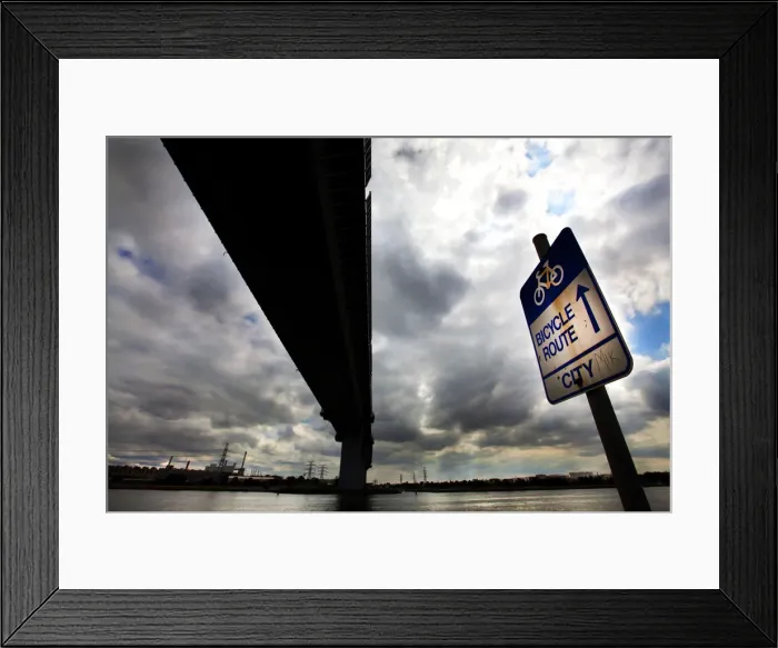 Framed Print : Under westgate bridgeMelbourne Australia Framed Print : Under westgate bridgeMelbourne Australia
