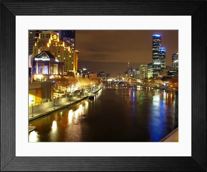 Framed Print : Melbourne by night Framed Print : Melbourne by night