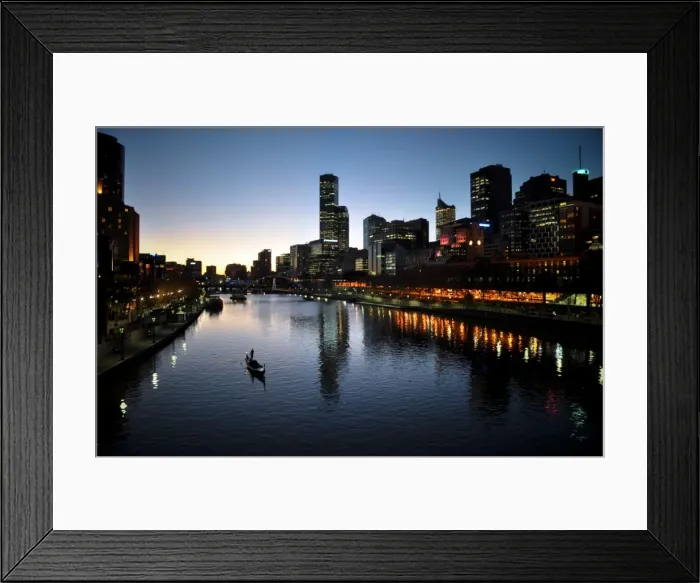 Framed Print : Melbourne city at sunset Framed Print : Melbourne city at sunset