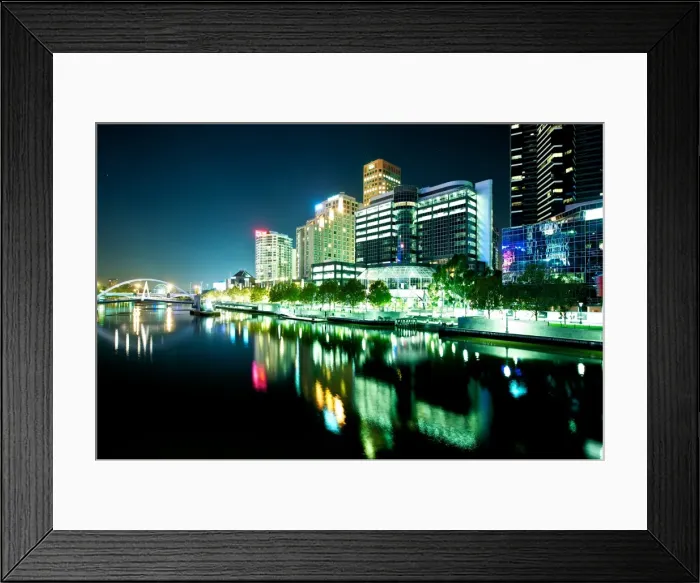 Framed Print : Yarra River and Southbank, Melbourne Framed Print : Yarra River and Southbank, Melbourne