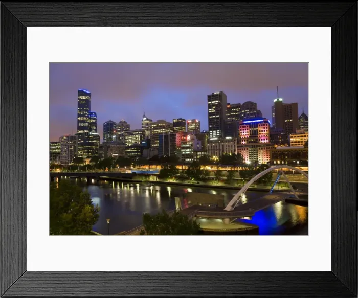 Framed Print : Melbourne, Victoria, Australia Framed Print : Melbourne, Victoria, Australia