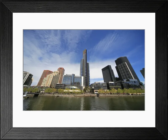 Framed Print : South Bank and Yarra river, Melbourne Framed Print : South Bank and Yarra river, Melbourne