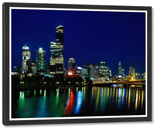 Skyline and Yarra River, Melbourne, Australia