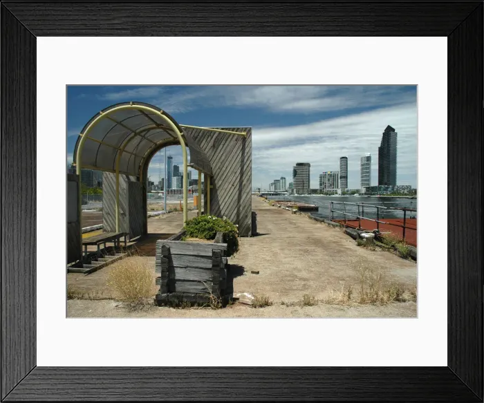 Framed Print : Derelict dock