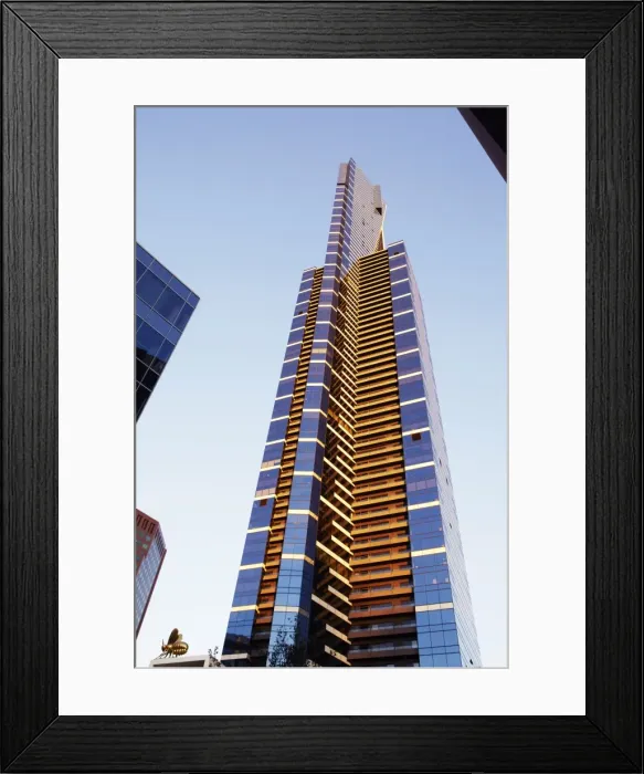 Framed Print : Eureka tower at sunset