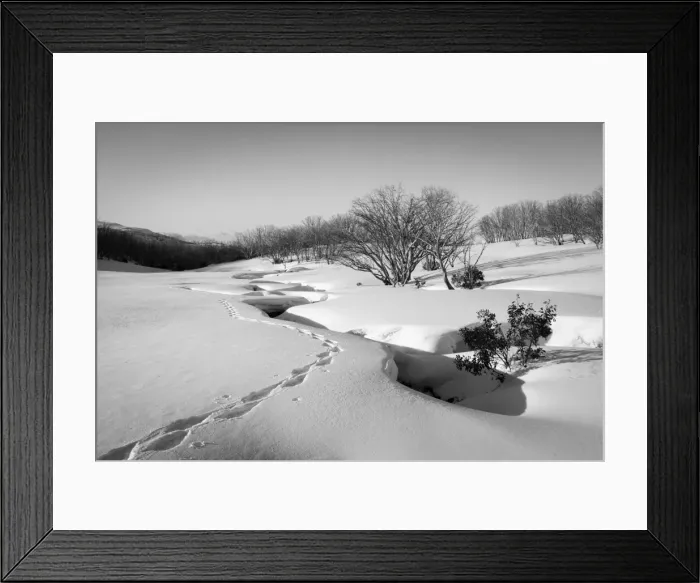 Framed Print : Tawonga Hut Creek in winter Framed Print : Tawonga Hut Creek in winter