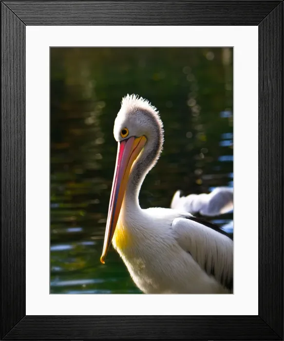 Framed Print : Pelican Portrait