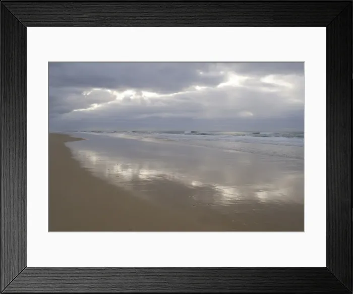 Framed Print : Morning on the east coast of Fraser, Iceland, Australia