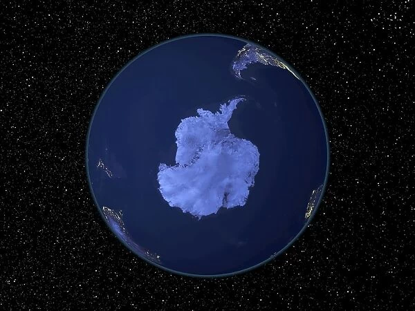 2001, Antarctica, Astronomy, City, Color Image, Digital Composite, Environment