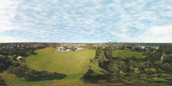 360 Degree aerial view of Melbourne and northern suburbs