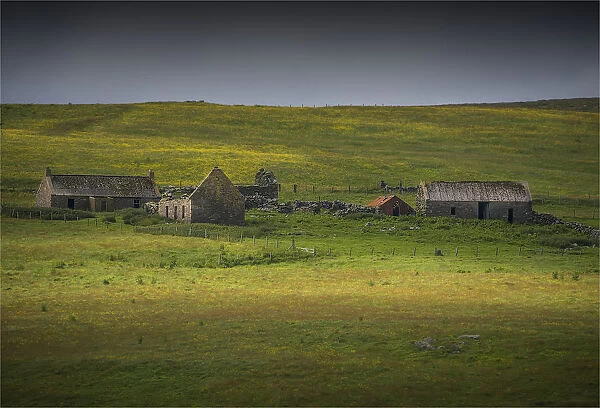 Abandoned farmhouse, Shetland Island Scotland