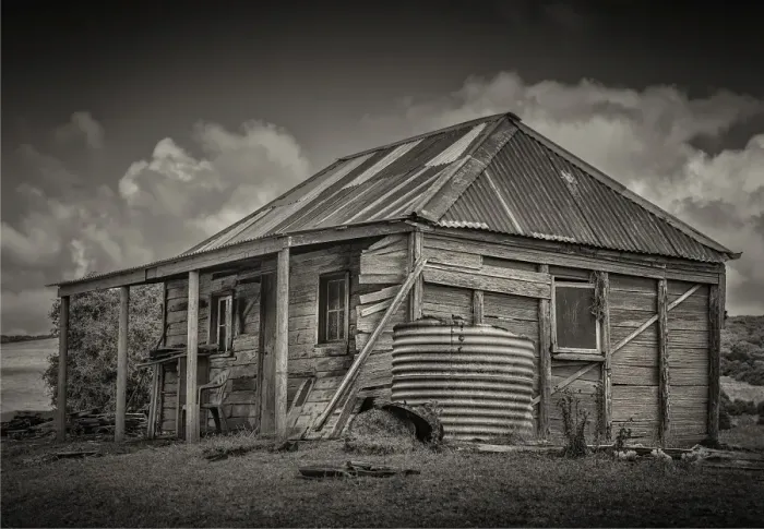 Framed Print : Abandoned hut, Edens creek, Palana, Flinders Island, Bass Strait, Tasmania, Australia Framed Print : Abandoned hut, Edens creek, Palana, Flinders Island, Bass Strait, Tasmania, Australia