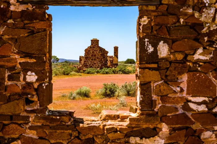 Framed Print : Abandoned station at Gawler Ranges at Eyre Peninsula, South Australia Framed Print : Abandoned station at Gawler Ranges at Eyre Peninsula, South Australia