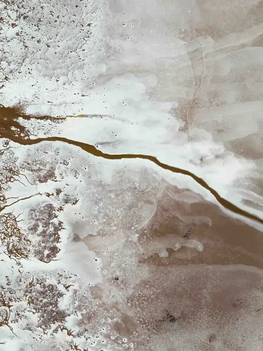 Framed Print : Abstract aerial view of Salt lake