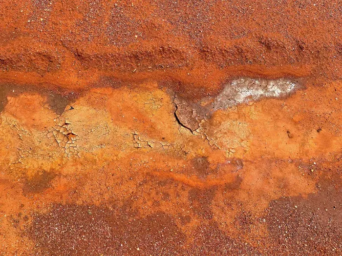 Framed Print : Abstract desert pattern aerial effect, dried mud orange red dirt, Australia Framed Print : Abstract desert pattern aerial effect, dried mud orange red dirt, Australia