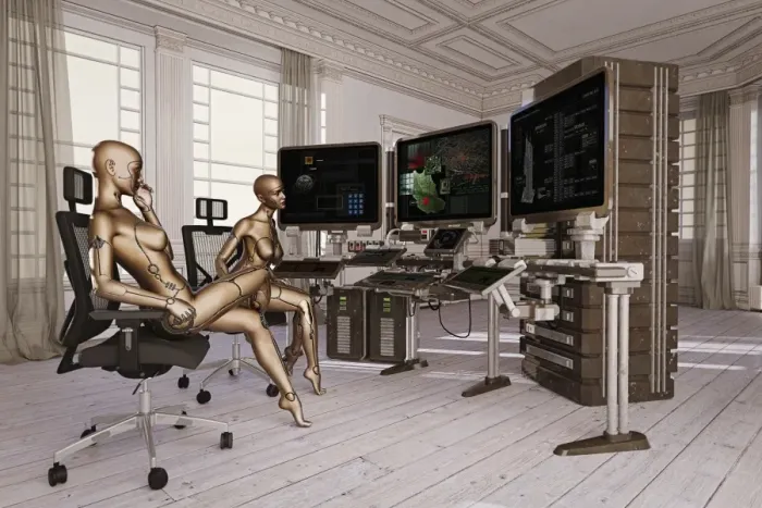 Framed Print : access, ar, augmented reality, beauty, chair, color image, computer, computer graphic