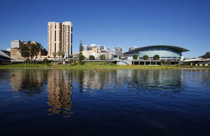 Framed Print : Adelaide and River Torrens in South Australia