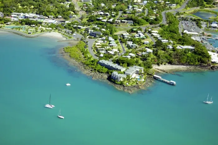 Framed Print : Aerial of Airlie Beach Framed Print : Aerial of Airlie Beach