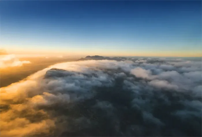 Framed Print : Aerial dawn in the Flinders ranges