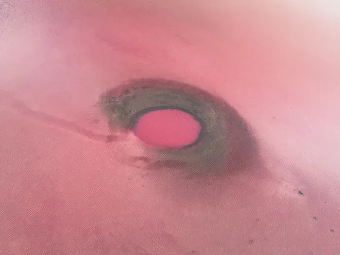 Framed Print : Aerial image showing a circular shape in a pink coloured salt lake, Lake Bumbunga, South Australia, Australia Framed Print : Aerial image showing a circular shape in a pink coloured salt lake, Lake Bumbunga, South Australia, Australia