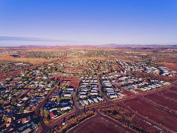 Aerial of Newman, Australia