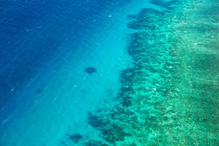Framed Print : Aerial Photographs above the Great Barrier Reef