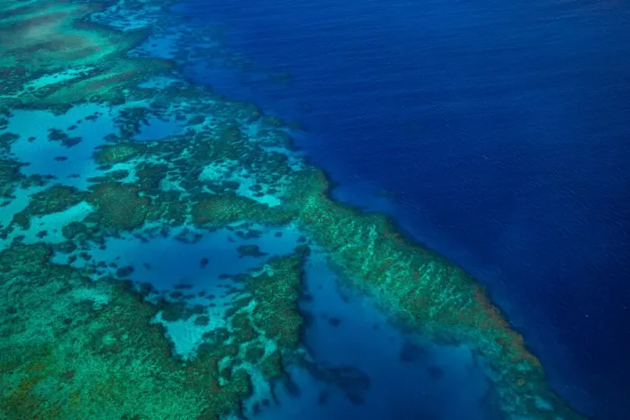Framed Print : Aerial photography of the Great Barrier Reef